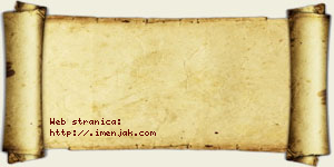 Jovana Bošnjaković vizit kartica